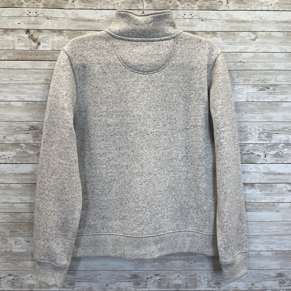 Carhartt Womens M Sweatshirt Quarter Zip Pullover Relaxed Mock Neck Heather Gray - Picture 5 of 10